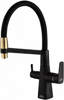 Смеситель для кухни ZORG Steel Hammer SH 818-6 BLACK BR